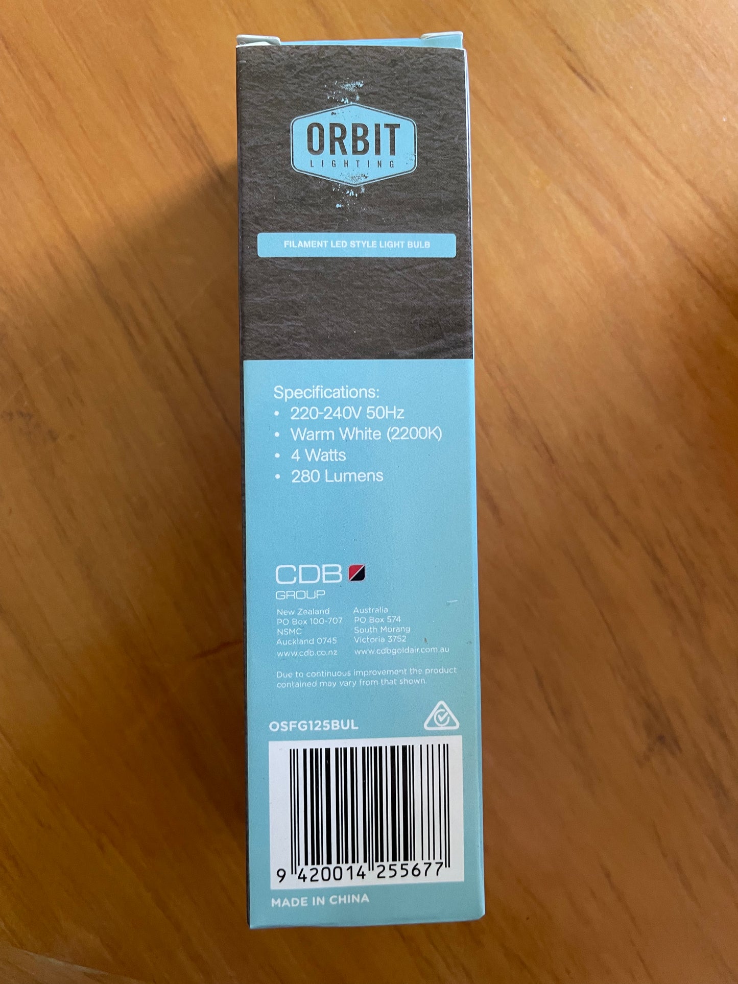 Orbit E27 T30 4W Filament LED Style Light Bulb
