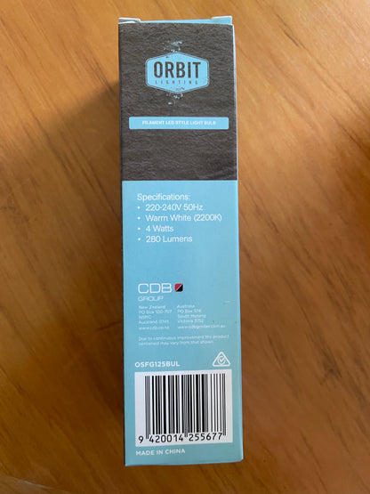 Orbit E27 T30 4W Filament LED Style Light Bulb