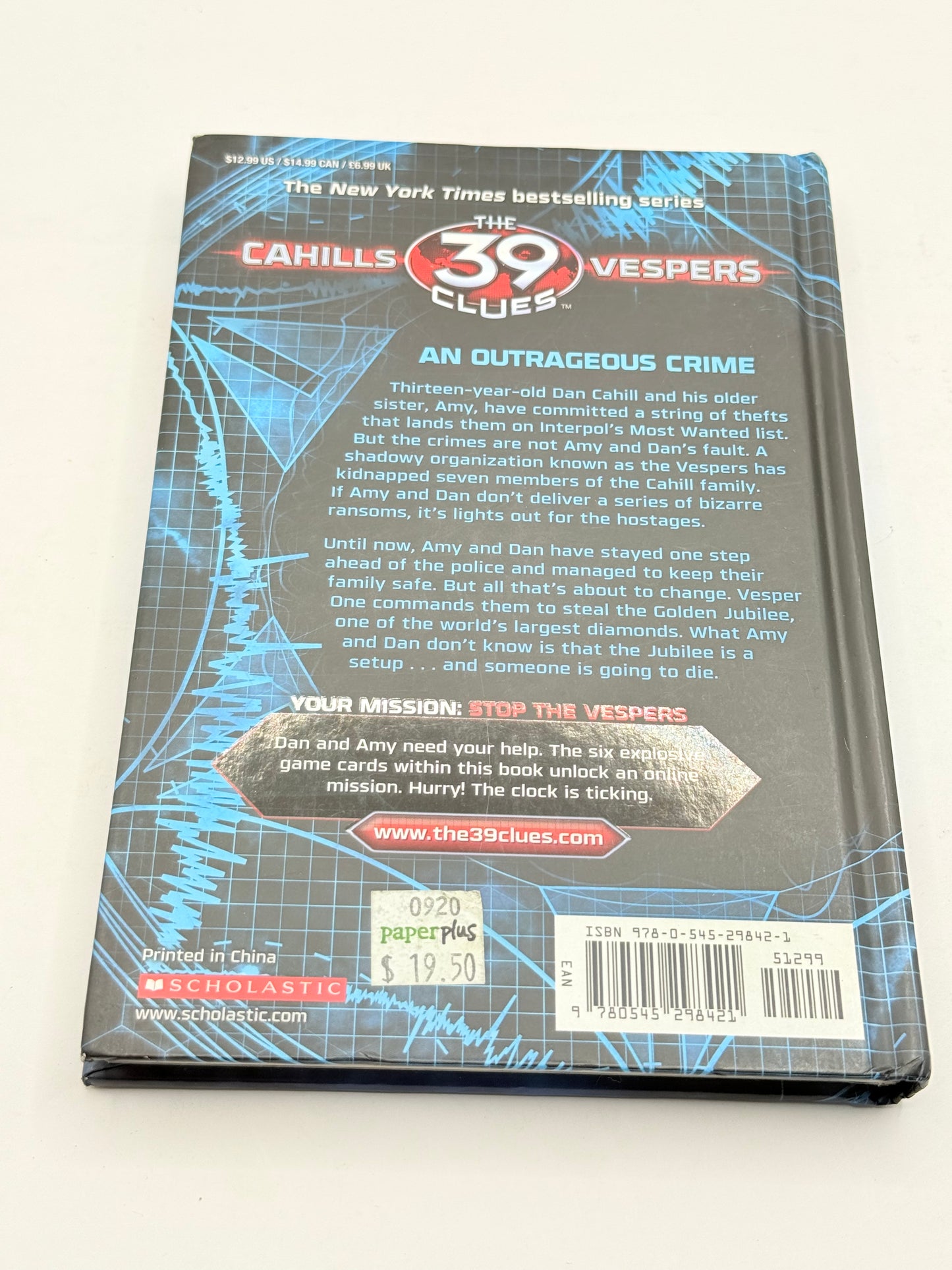 The 39 Clues: Cahills vs. Vespers: Shatterproof by Roland Smith