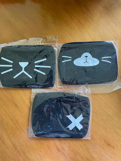 Cute Animal Face Masks Set