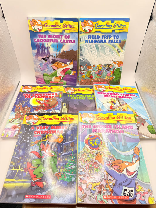 Geronimo Stilton Secondhand Book Collection – 7 Exciting Adventures!