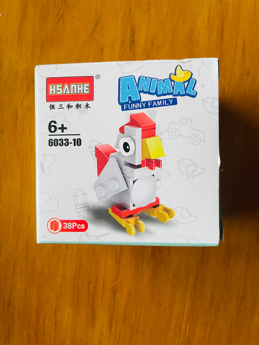 Funny Family Animal Building Blocks - Chicken