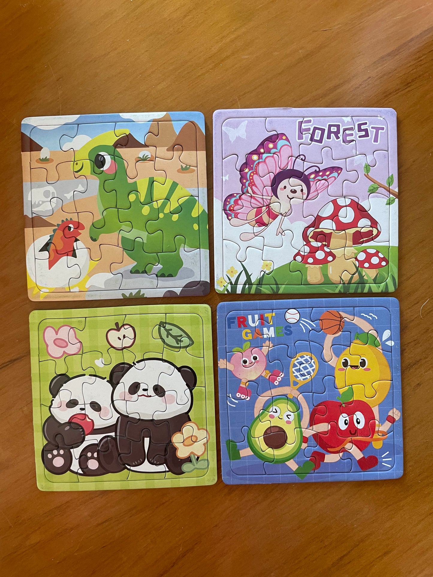 4x Mini 12pc Puzzles