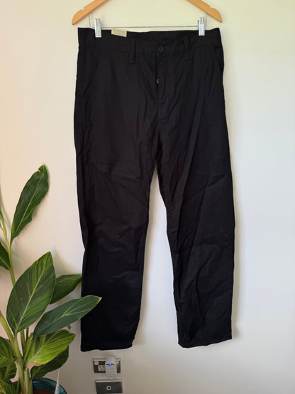 Nudie Jeans Co Size L 32W 32L Tuff Tony Black Straight Leg Jeans