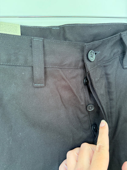 Nudie Jeans Co Size L 32W 32L Tuff Tony Black Straight Leg Jeans