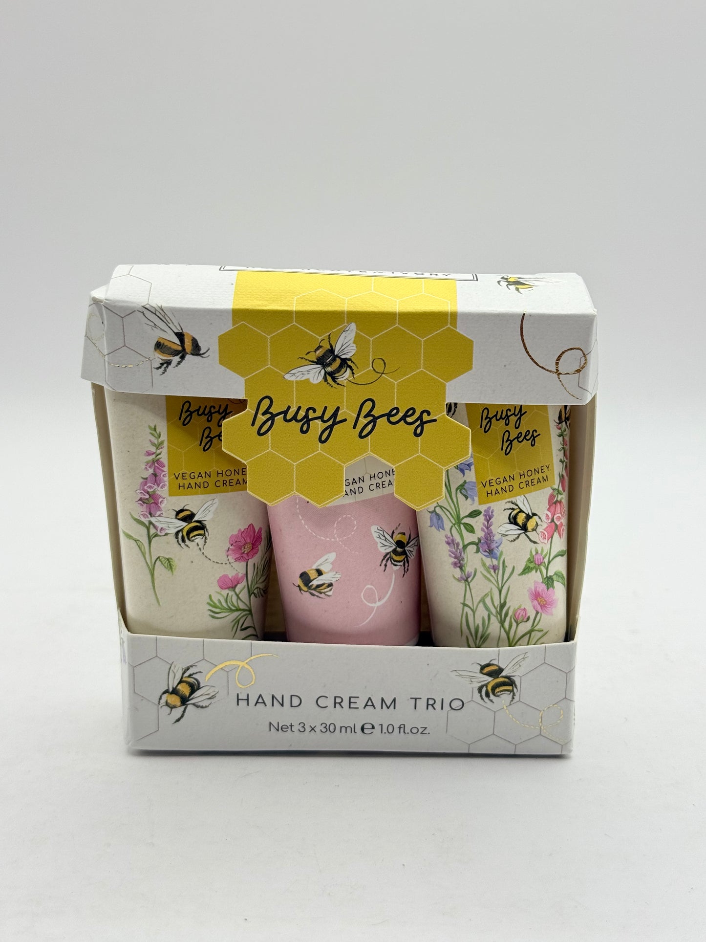 Heathcote & Ivory Busy Bees 3 x 30ml Hand Cream Trio