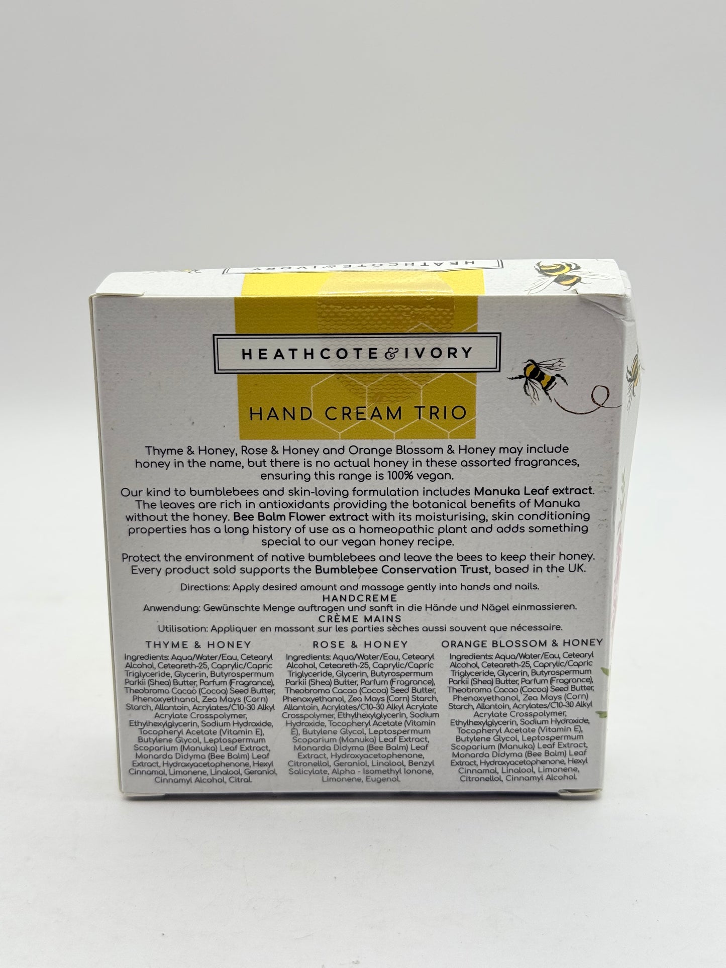 Heathcote & Ivory Busy Bees 3 x 30ml Hand Cream Trio