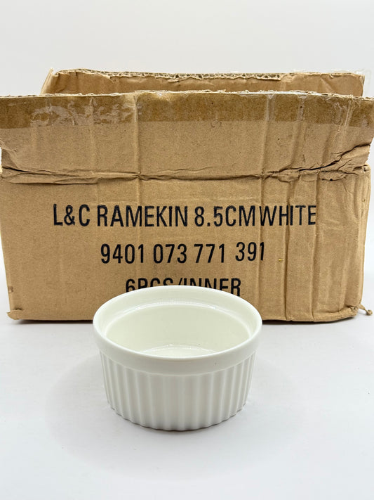 Set of 6 L&C Ramekin 8.5cm White