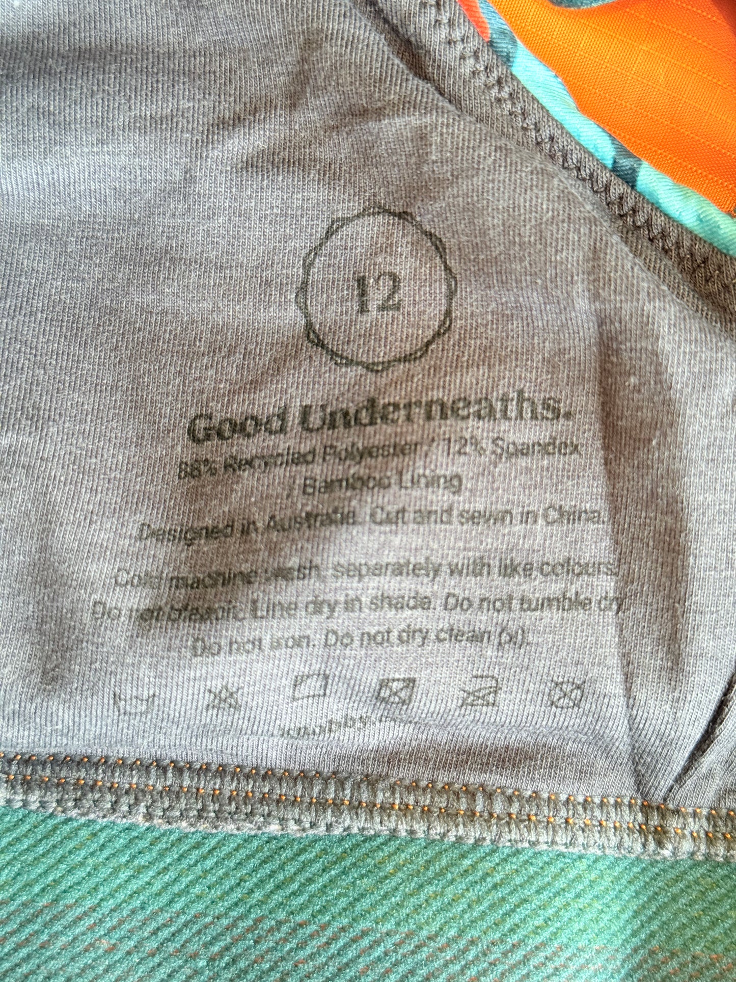 KNOBBY Good Undearneaths Size 12 Sunshine Ranch Bralette