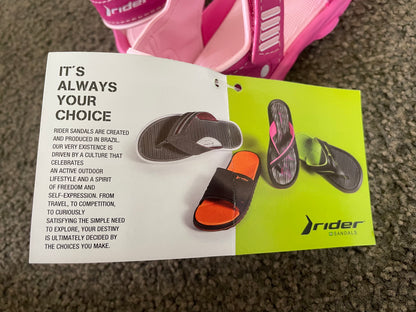 RIDER SANDALS Size 10 Rider RS2 II Baby Pink/Pink