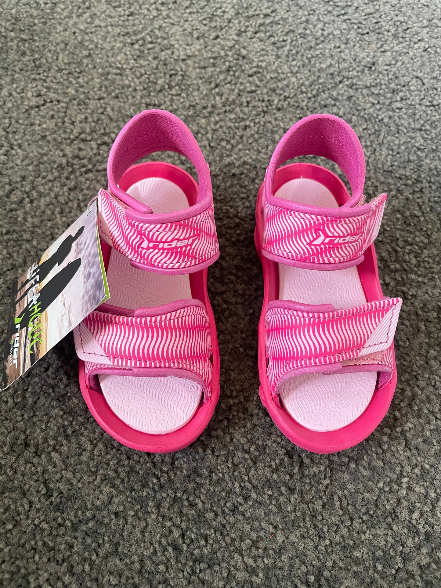 RIDER SANDALS Size 10 Rider RS 2 III Baby Pink/Pink