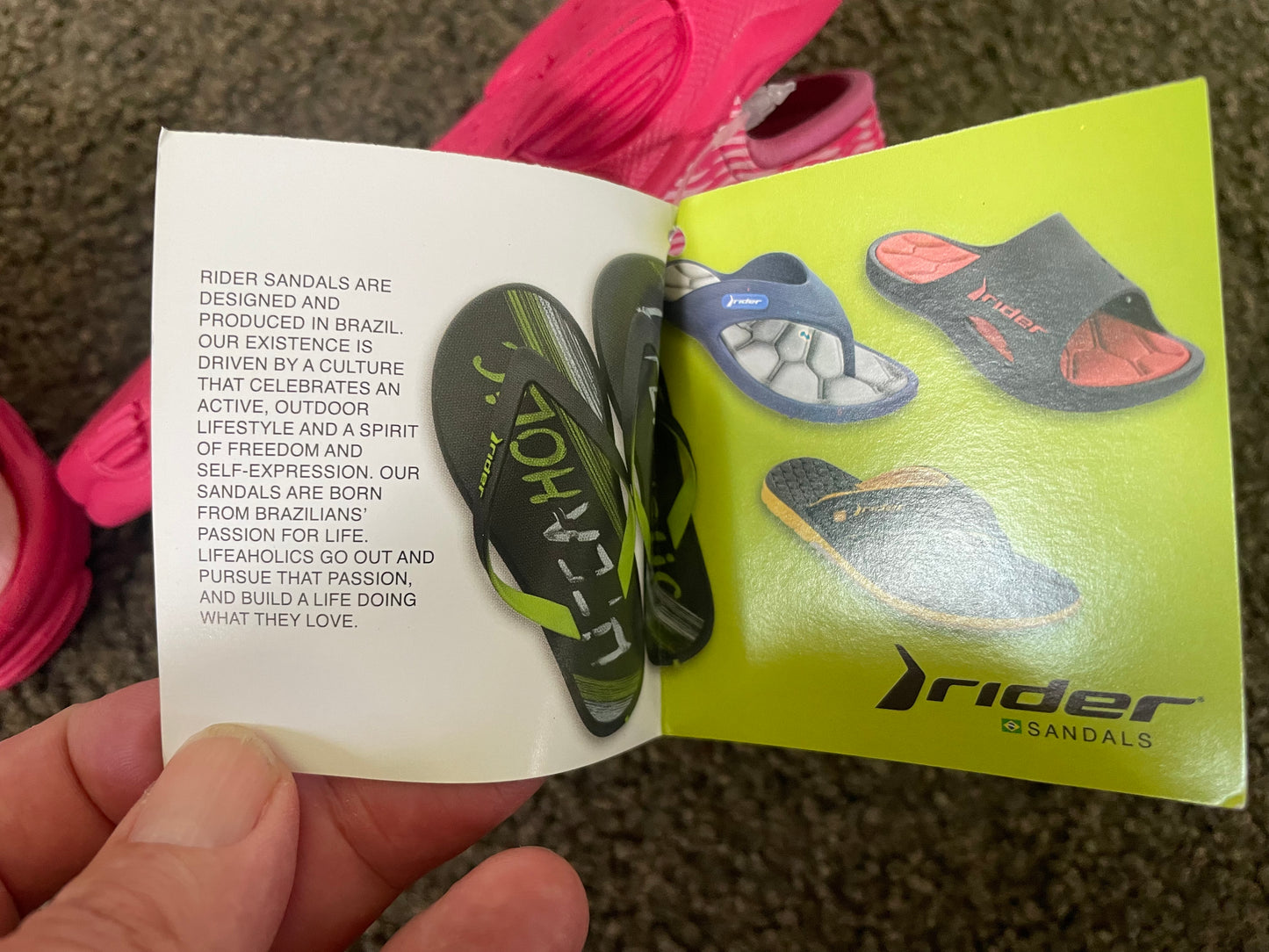 RIDER SANDALS Size 10 Rider RS 2 III Baby Pink/Pink