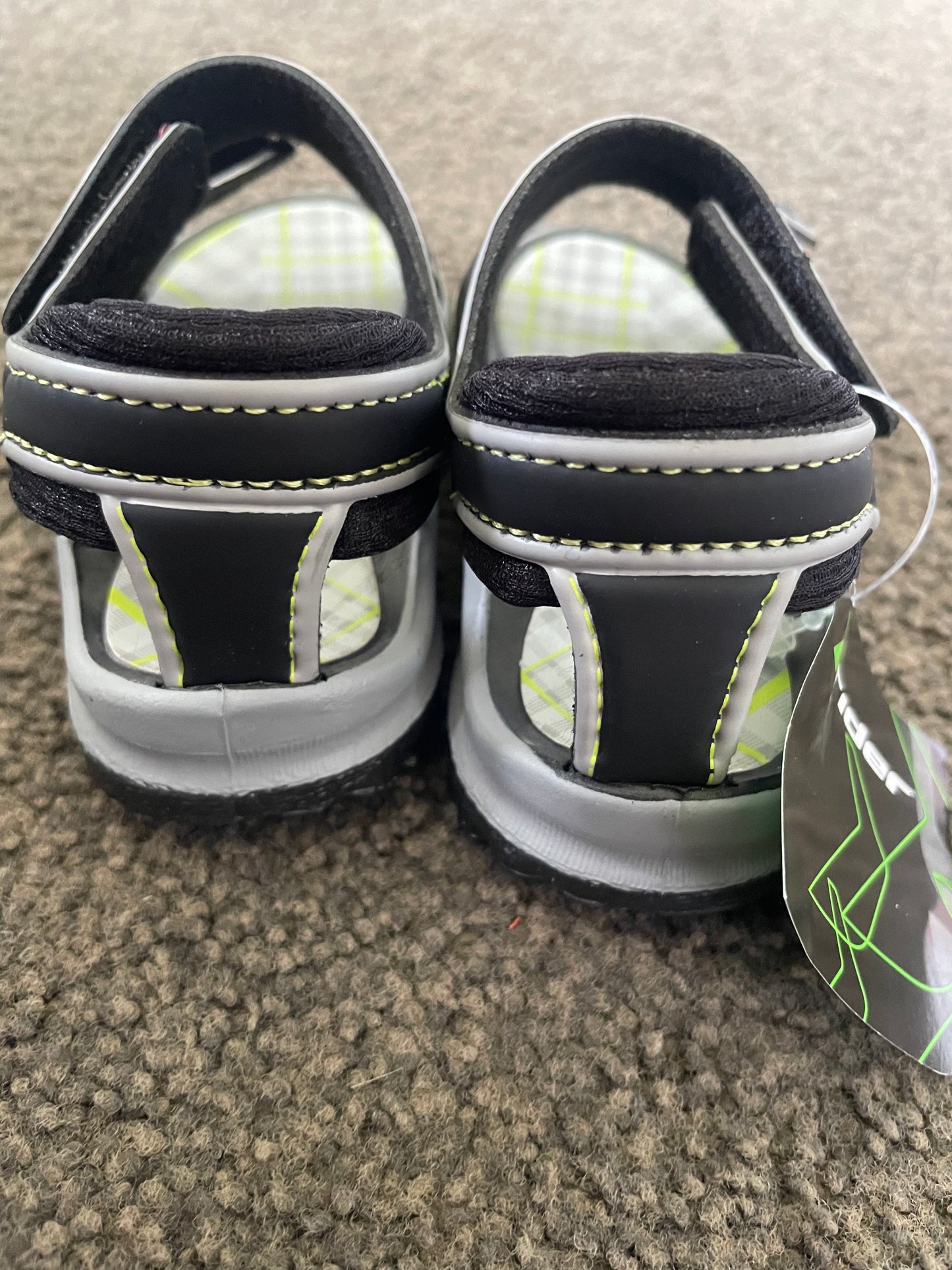 RIDER SANDALS Size 9 Rider K2 Comfort II Baby Black/Grey