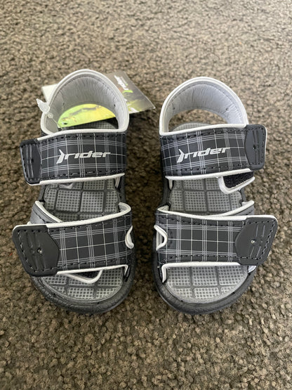 RIDER SANDALS Size 7 Rider Mini Sandal II Baby Black/Black