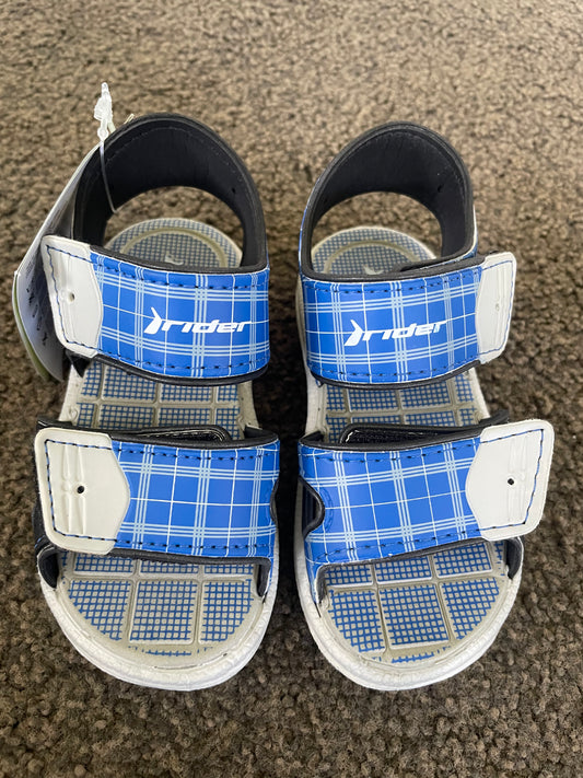 RIDER SANDALS Size 9 Rider Mini Sandal II Baby Grey/Blue