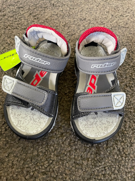 RIDER SANDALS Size 6 Rider K2 Comfort Baby Grey/Black