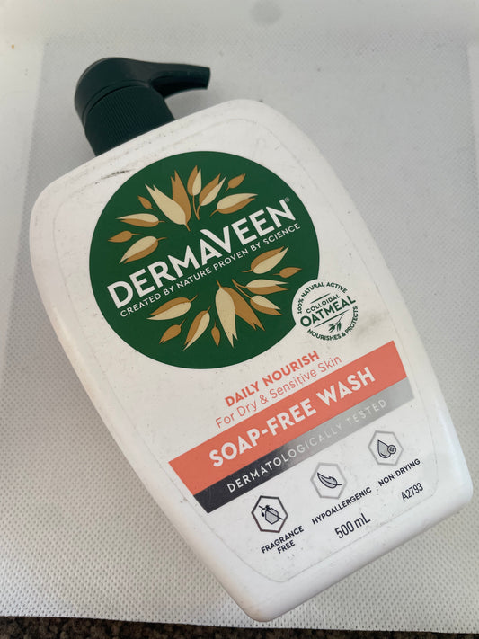 Dermaveen Daily Nourish Soap-Free Wash for Dry & Sensitive Skin 500ml