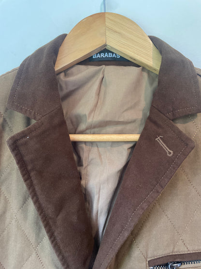 Barabas - Brown Quilted Blazer - Size M - RRP $300+
