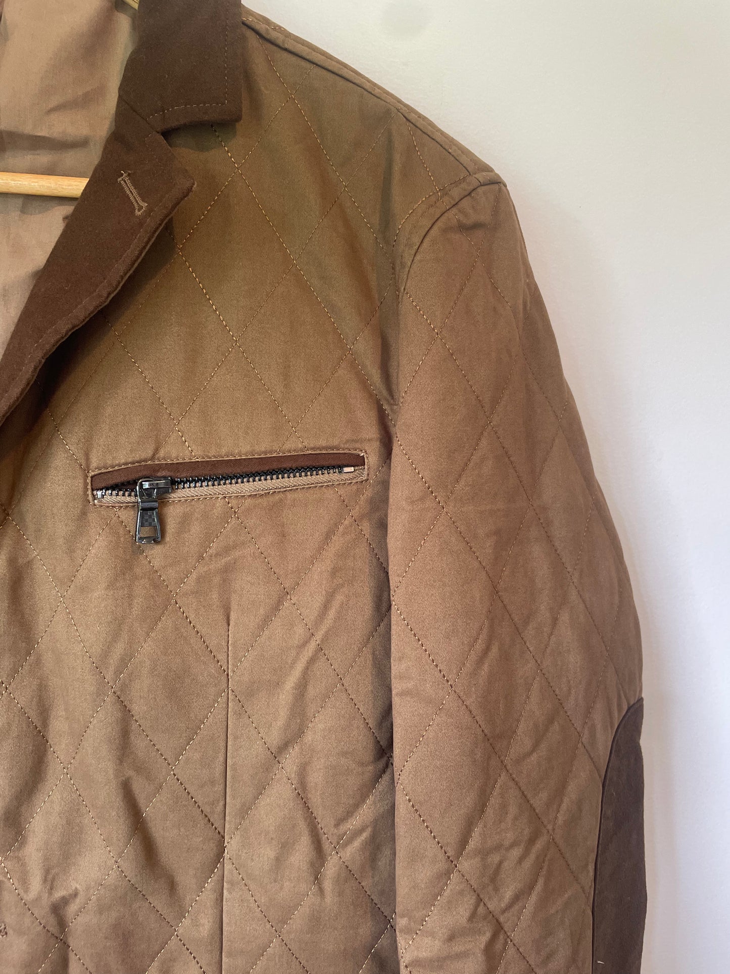 Barabas - Brown Quilted Blazer - Size M - RRP $300+