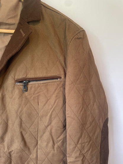Barabas - Brown Quilted Blazer - Size M - RRP $300+