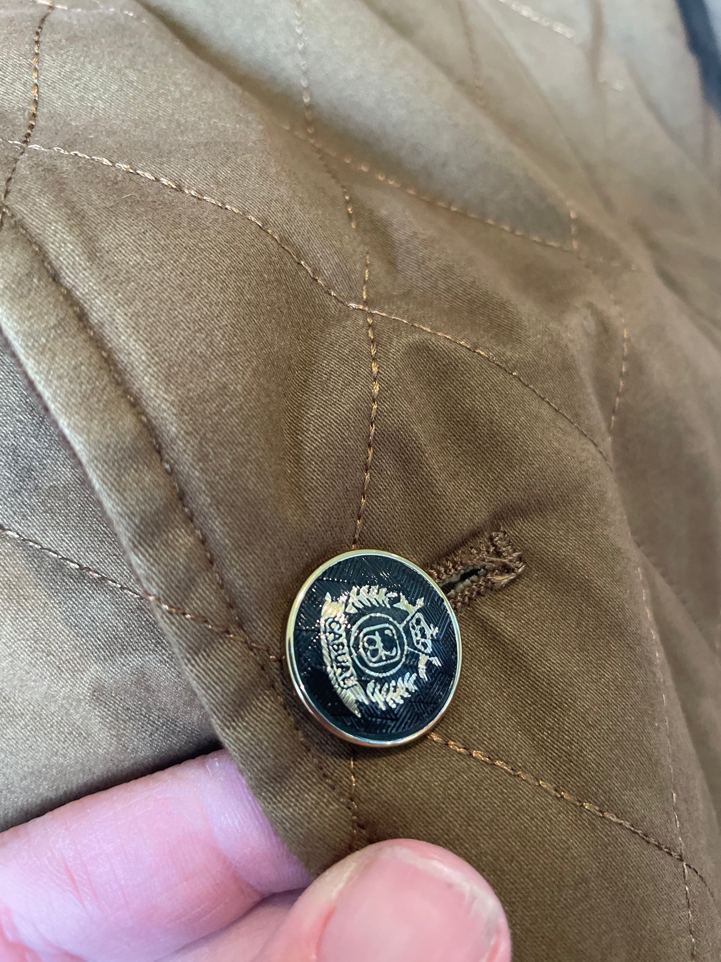 Barabas - Brown Quilted Blazer - Size M - RRP $300+