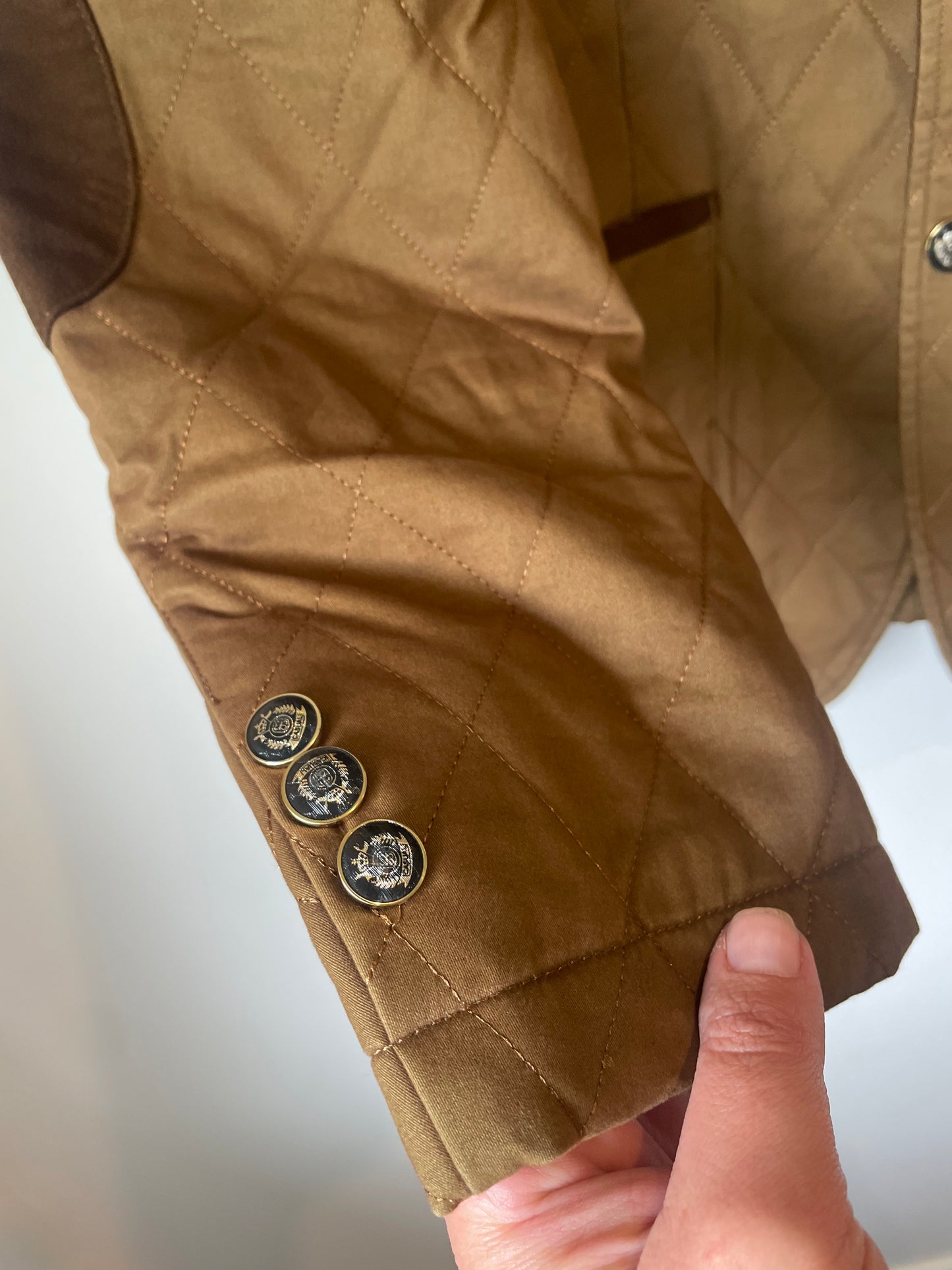 Barabas - Brown Quilted Blazer - Size M - RRP $300+