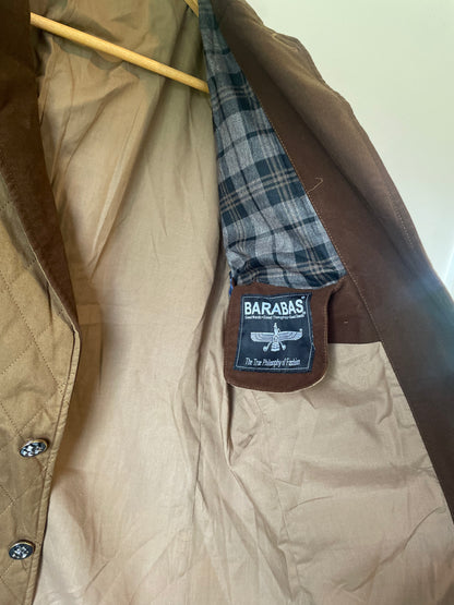 Barabas - Brown Quilted Blazer - Size M - RRP $300+