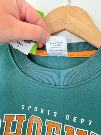 YO Young Original Size 8 Green Sweatshirt