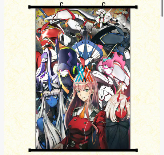 Anime 90x60cm Wall Scroll - Darling in the Franxxx