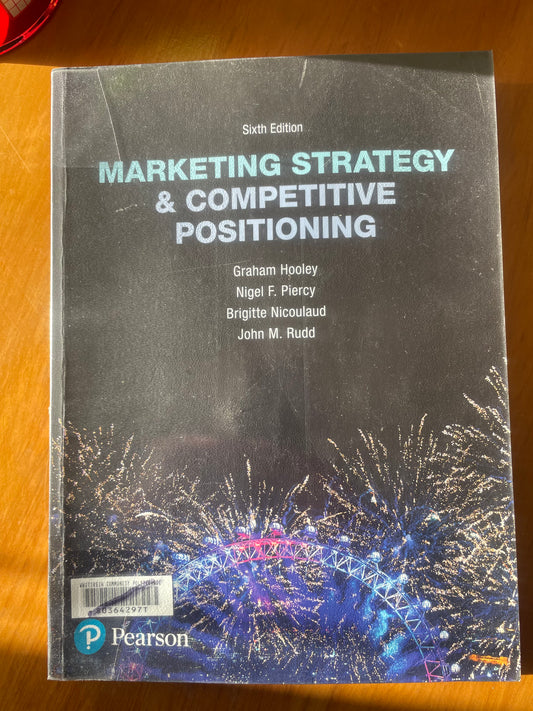Marketing Strategy & Competitive Positionining
