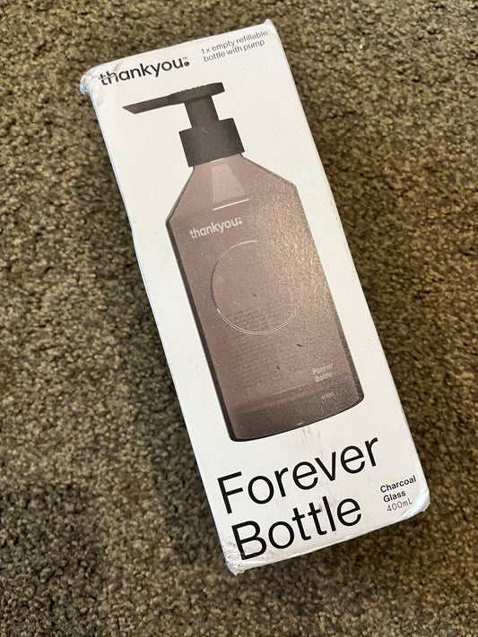 Thankyou Forever Bottle - Charcoal Glass 400ml