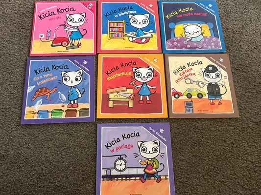 Kicia Kocia Polish Book Set – 7 Engaging Children's Stories by Anita Głowińska