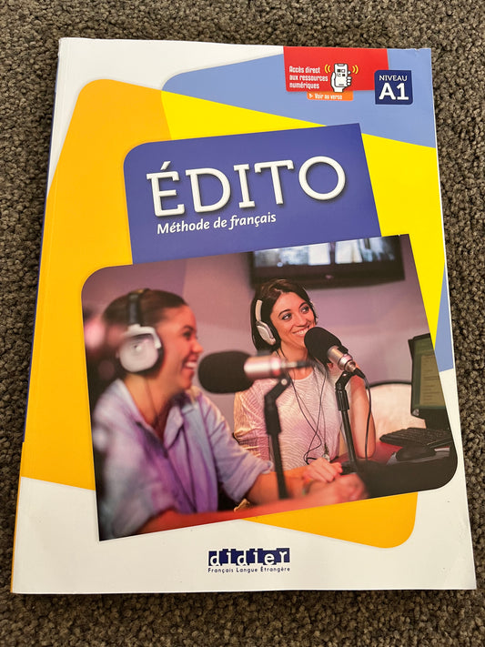 Édito A1 - Méthode de Français (French Language Learning Book)
