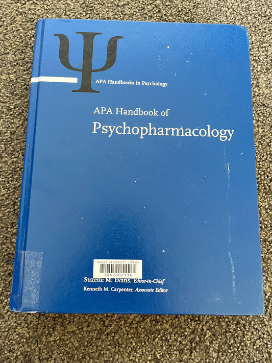 APA Handbook of Psychopharmacology by Suzette M. Evans