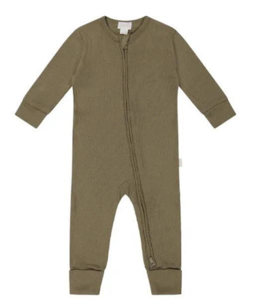 JAMIEKAY Size 2YR Organic Cotton Modal Frankie Onepiece Oak
