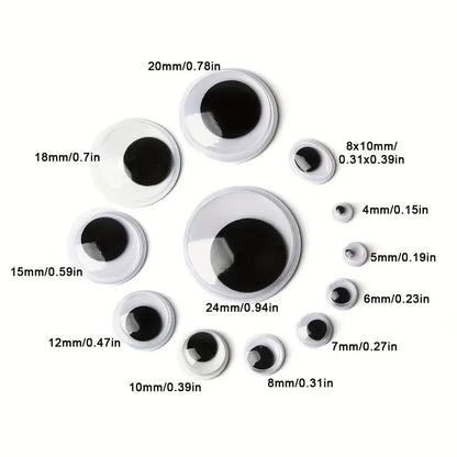 600pcs Googly Eyes