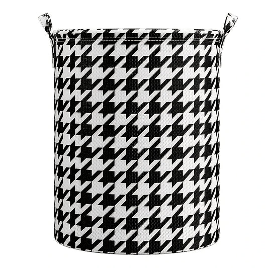 Houndstooth Laundry Bucket