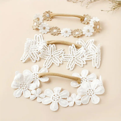 3pcs Embroidered Lace Headbands