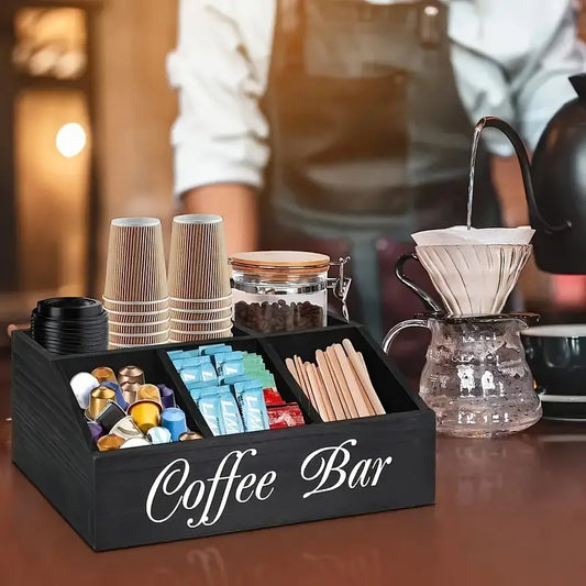 Classic Wooden Coffee Bar