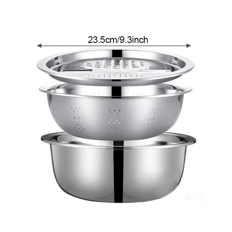 3 Pc Stainless Steel Kitchen Grating Set