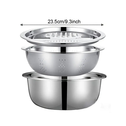 3 Pc Stainless Steel Kitchen Grating Set