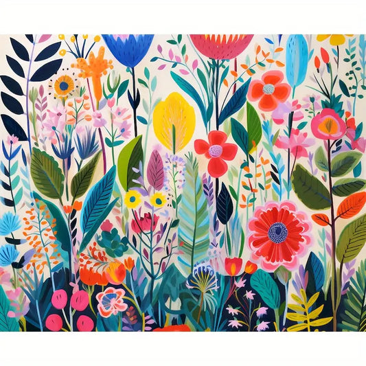 Vibrant Floral Diamond Painting Kit