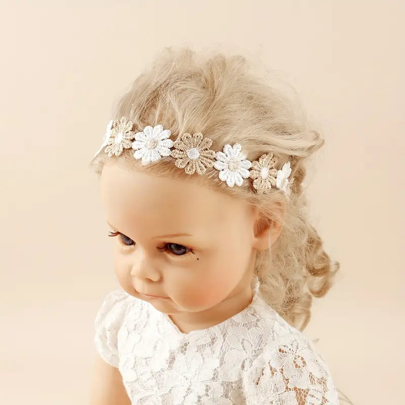 3pcs Embroidered Lace Headbands