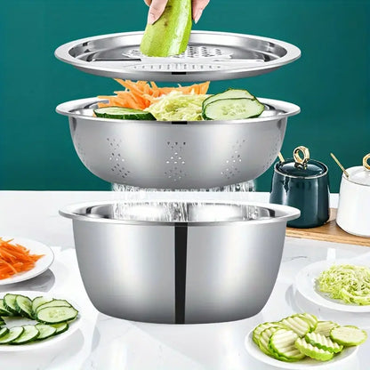 3 Pc Stainless Steel Kitchen Grating Set