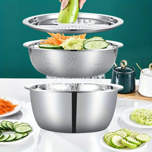 3 Pc Stainless Steel Kitchen Grating Set