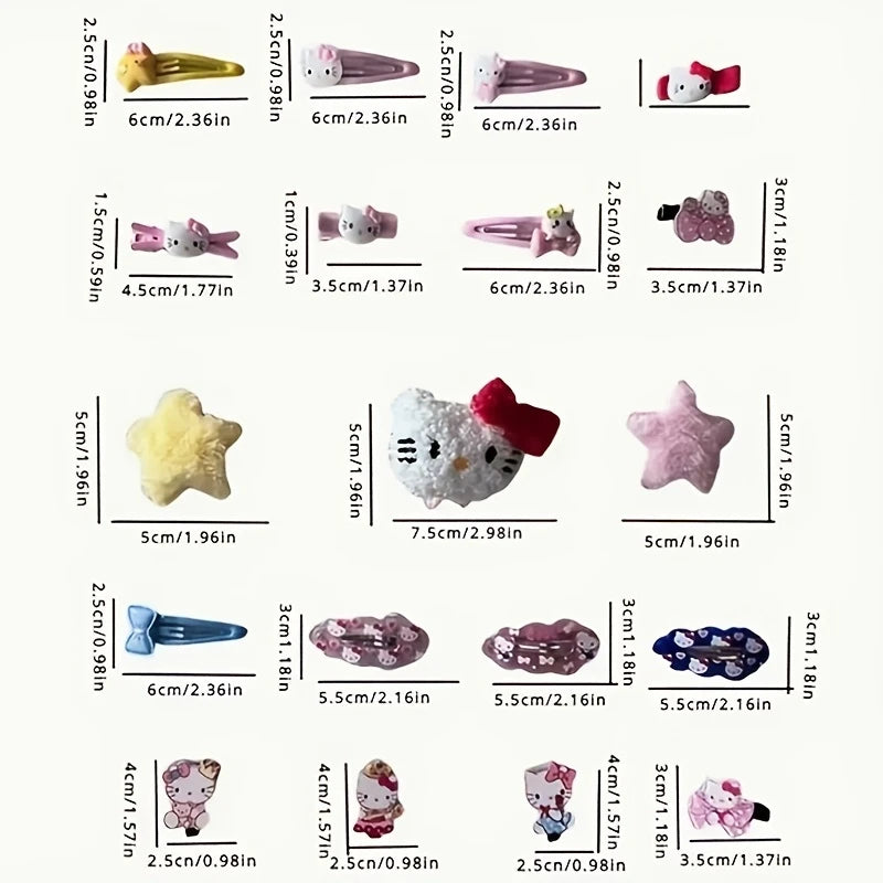 21pc Hello Kitty Hair Accessories