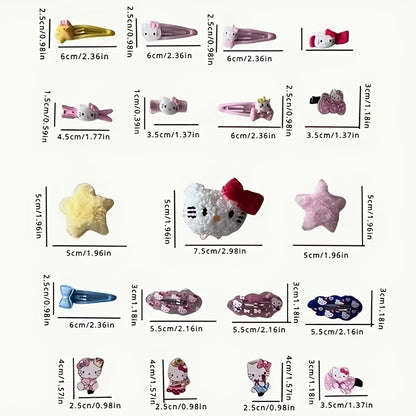 21pc Hello Kitty Hair Accessories