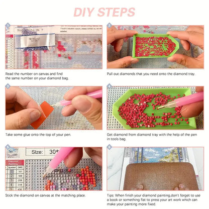 Vibrant Floral Diamond Painting Kit